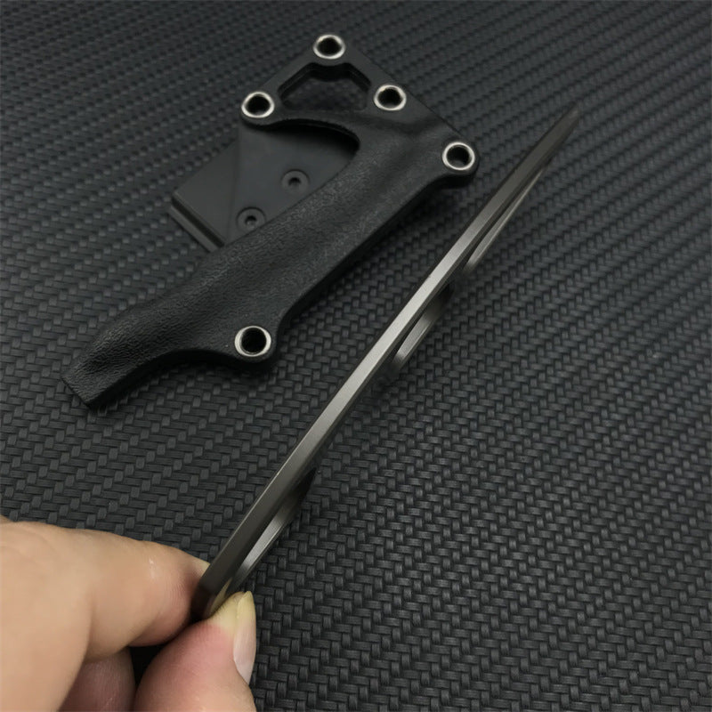 TyiiPlus Tactical EDC Knife with Multi-Carry Sheath & Belt Clip