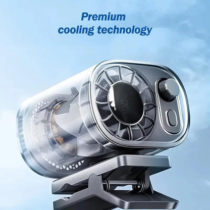 ❄️TYIIPRO™ 199-Speed USB Rechargeable Clip-On Fan – Portable, Strong Clamp, Long-Lasting Battery for Car, Desk & Travel