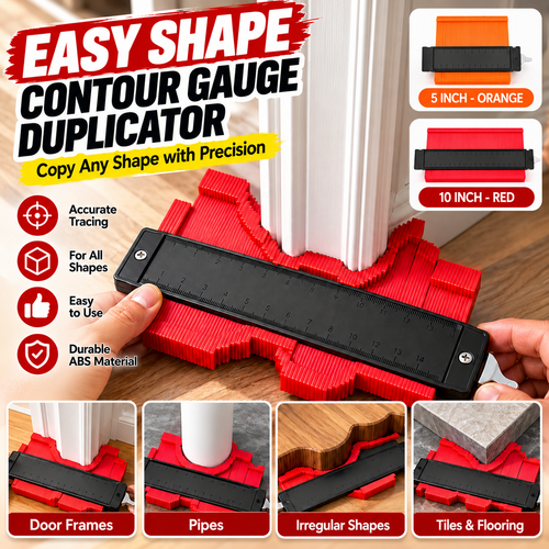 📐💪 Easy Shape Contour Gauge Duplicator – Perfect for DIY, Precise Tracing & Transfers 🔧
