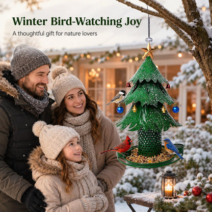 🎄Christmas Tree Bird Feedera🐦Festive Backyard Holiday Decor✨