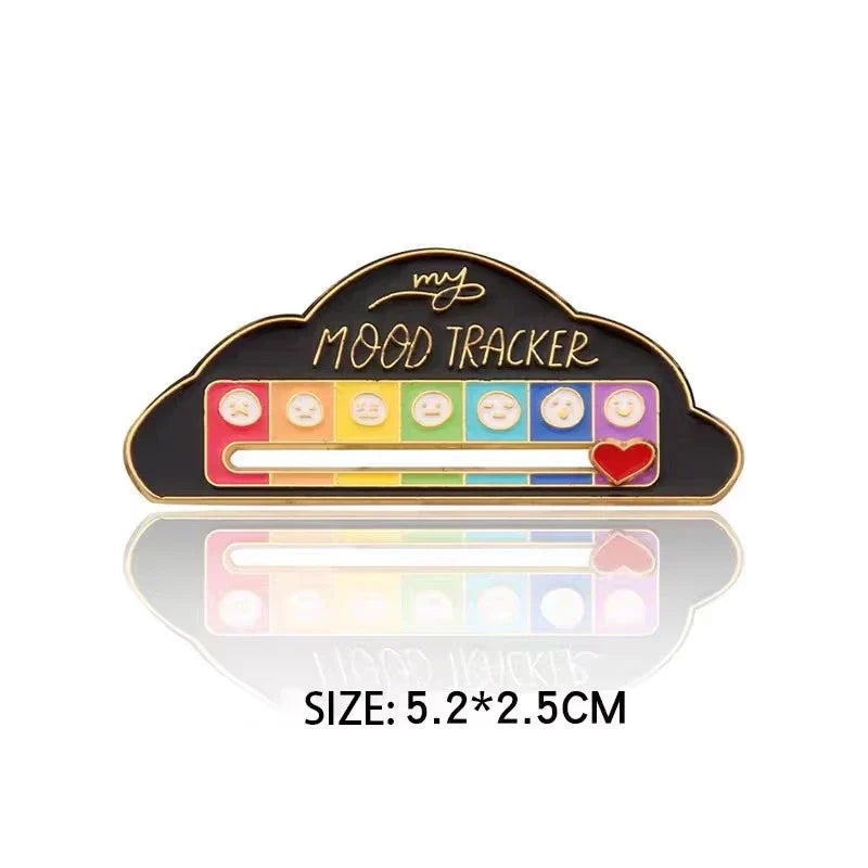 My Social Battery / Mood Tracker Enamel Brooch