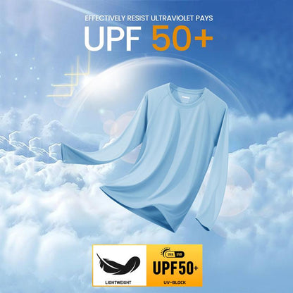 Men’s UPF 50+ Long Sleeve Performance Shirt – Quick Dry, Lightweight & Breathable