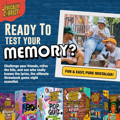 🎤Lyrically Correct: ’90s R&B Expansion Pack – 80 Cards of Old-School Hits & Ultimate Music Trivia