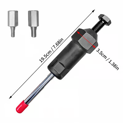TYIIPRO™ Heavy-Duty Grease Fitting Cleaner – 600 PSI High-Pressure Grease Gun Unclogging Tool with M6/M8/M10 Adapters