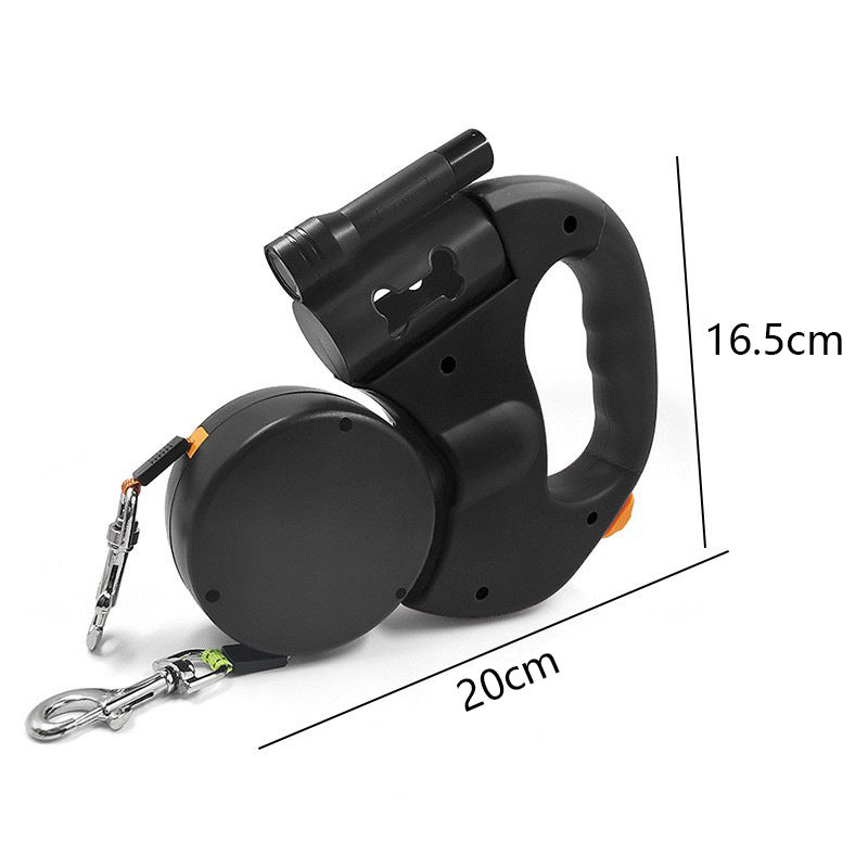 Retractable Dog Leash for Walking Two Dogs