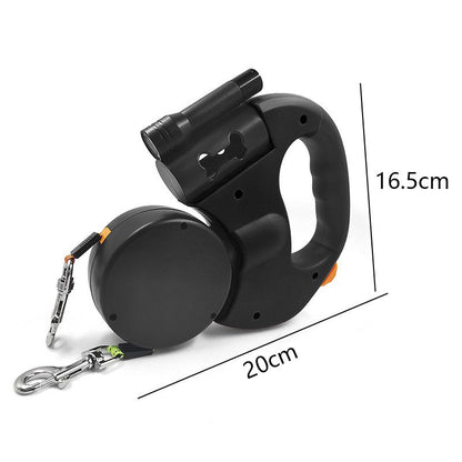 Retractable Dog Leash for Walking Two Dogs