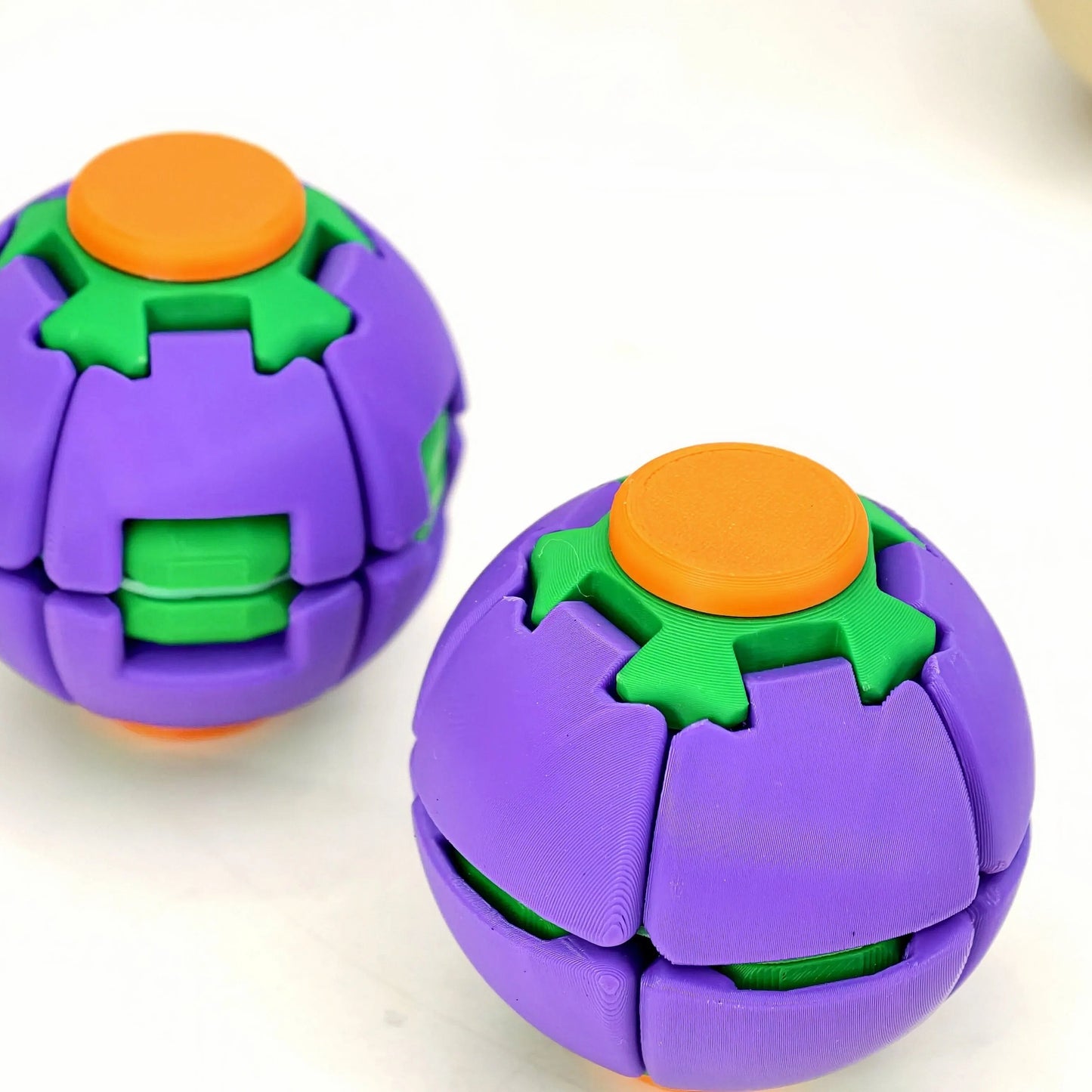 Press-to-Spin Stress Relief Fidget Ball