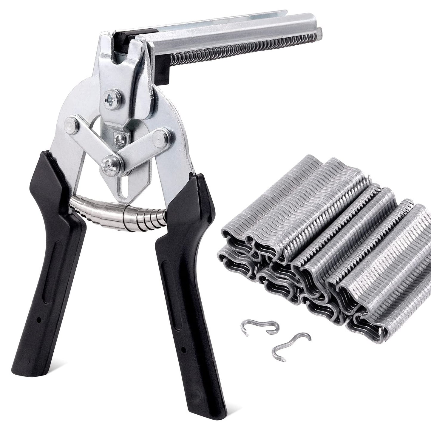 TYIIPRO™ M-Type Hog Ring Pliers Kit – Semi-Automatic Spring-Loaded Fence & Cage Repair Tool
