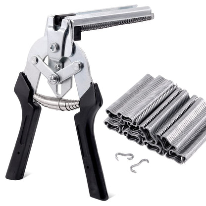 TYIIPRO™ M-Type Hog Ring Pliers Kit – Semi-Automatic Spring-Loaded Fence & Cage Repair Tool