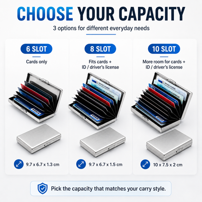 Tyiipro™ RFID Blocking Metal Card Holder