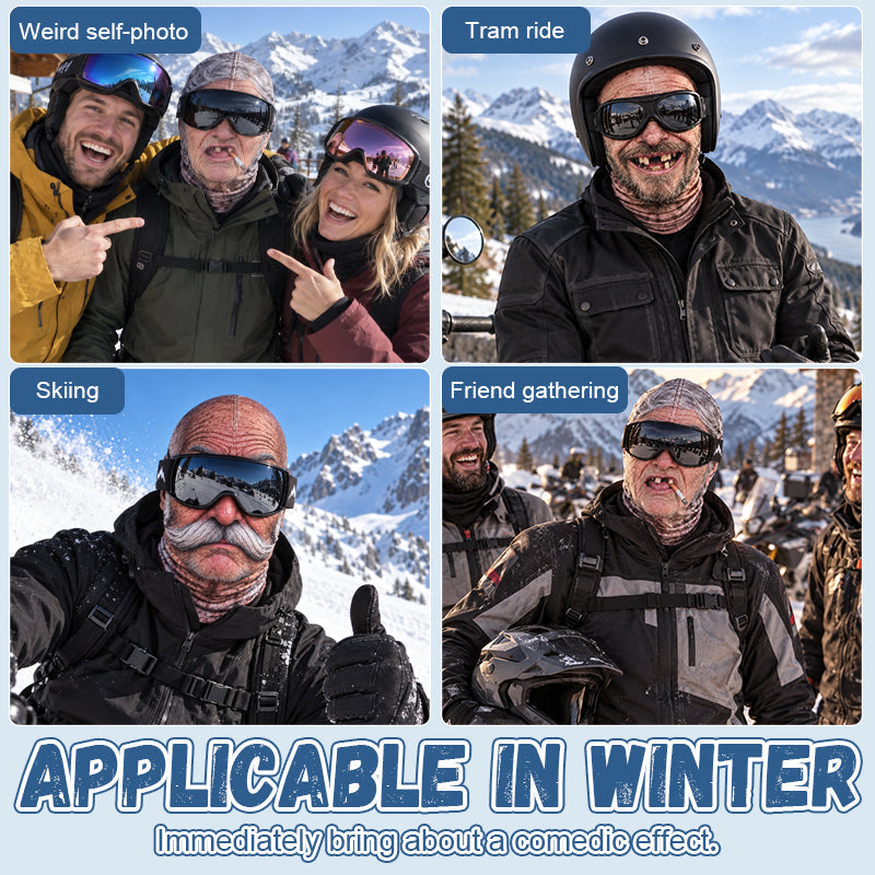 Funny Realistic Face Ski Mask – Hilarious Winter Party & Outdoor Gear