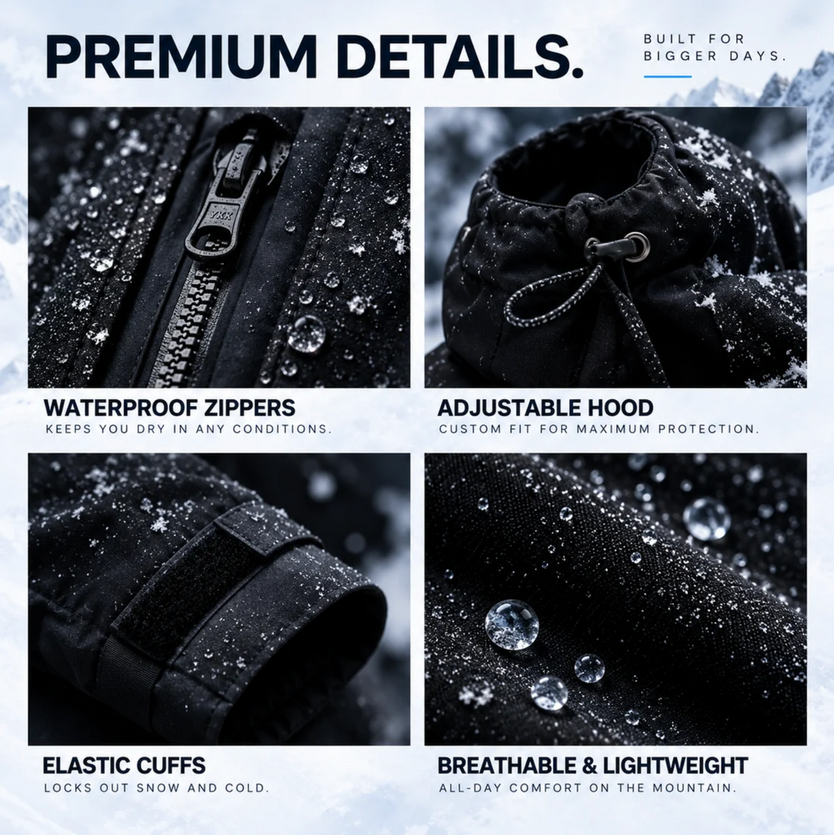 TYII™ Men’s Heat-Reactive Color-Changing Jacket – Waterproof Windbreaker