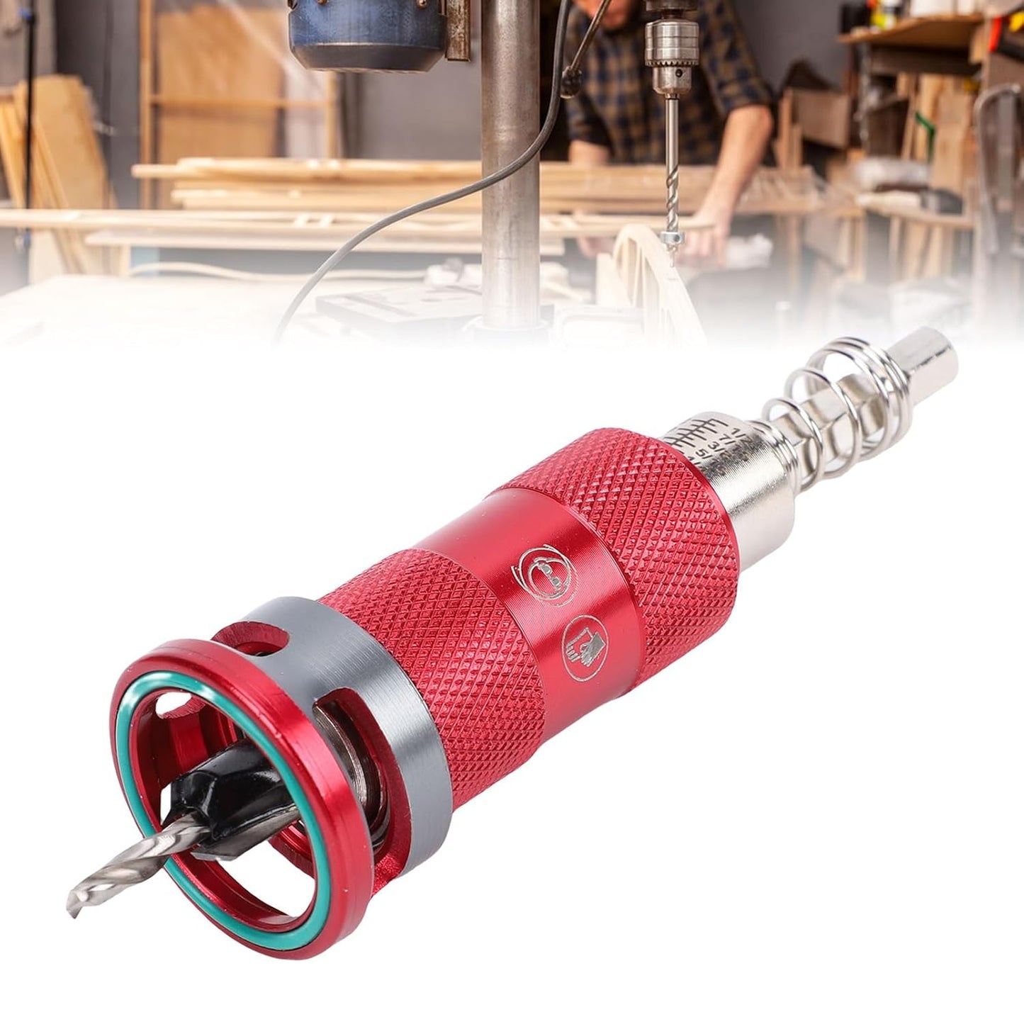 Tyiipro™ 5PCS Adjustable Countersink Drill Bit Set with Depth Stop