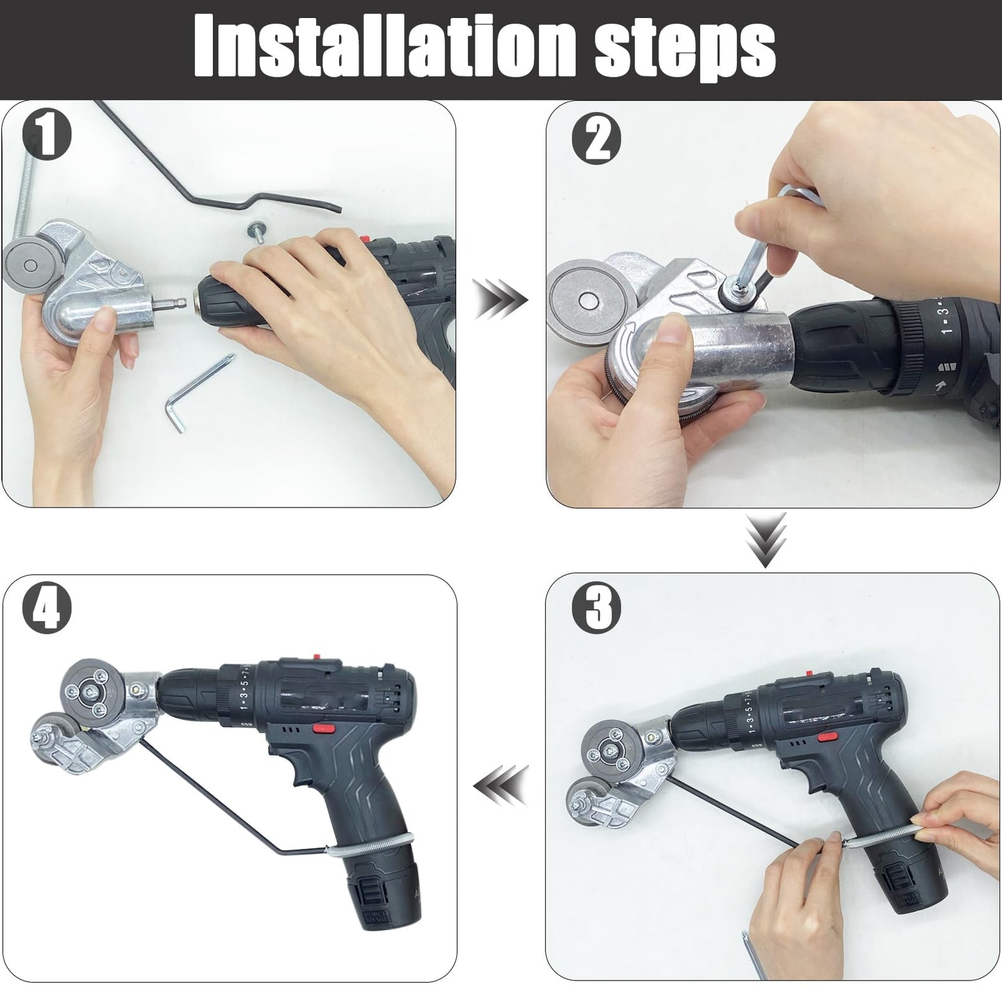 TYIIPRO™ Electric Drill Plate Cutter Attachment