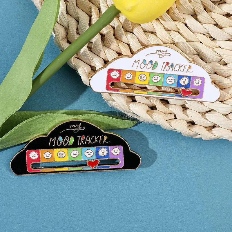 My Social Battery / Mood Tracker Enamel Brooch