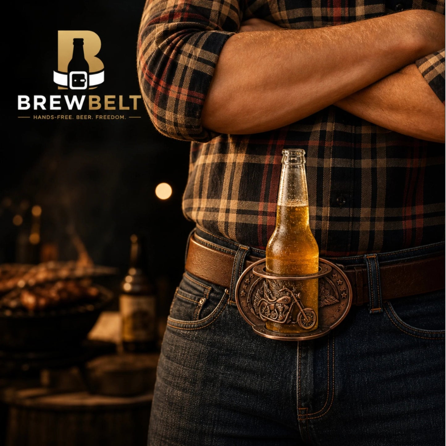🍺 Hands-free Beer Belt Buckle Holder