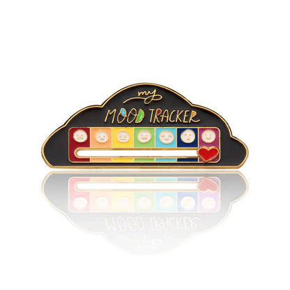 My Social Battery / Mood Tracker Enamel Brooch