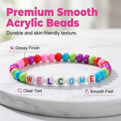 ✨🌈Pack of 25 Welcome BeadBracelets - StrengthenClassroom Friendship & SpreadWarm Kindness!