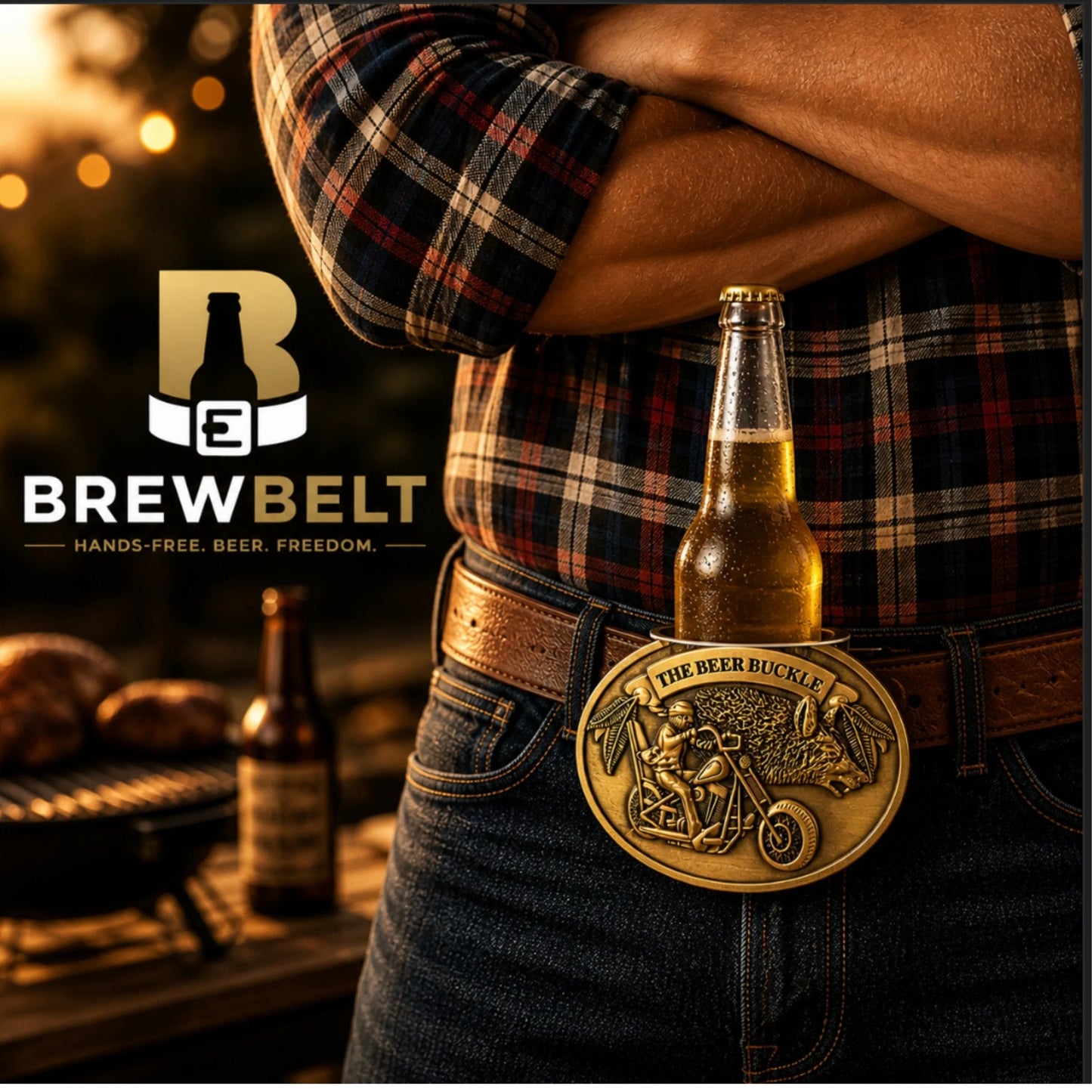 🍺 Hands-free Beer Belt Buckle Holder