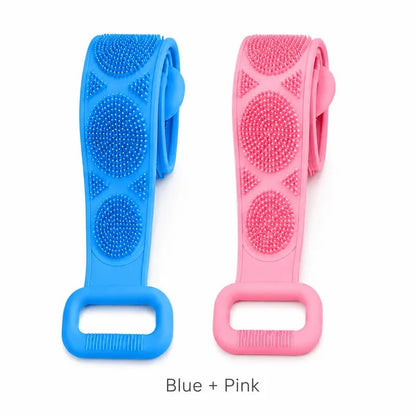 Long Silicone Shower Back Scrubber Strap
