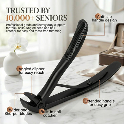 TYIIPRO™ Nail Clipper for Seniors, Wide Jaw Long Handle Clipper for Thick Nails
