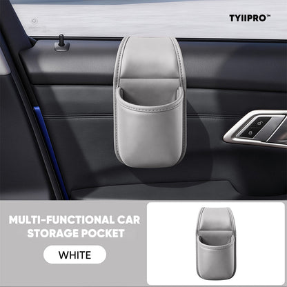TYIIPRO™ Multifunctional Car Door Storage Pocket – Easy Adhesive Installation with Soft Flannel Lining & Residue-Free Adhesive