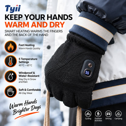 🔥Free Shipping🔥TYII™ Rechargeable Heated Gloves – 5-Level Temperature Control, Touchscreen Winter Thermal Gloves