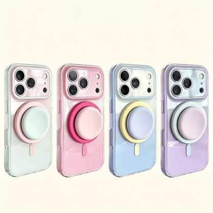 TYIIPRO™ Magnetic Gradient Phone Case with Liquid Stand for iPhone