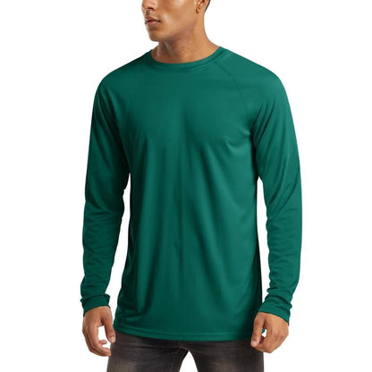 Men’s UPF 50+ Long Sleeve Performance Shirt – Quick Dry, Lightweight & Breathable