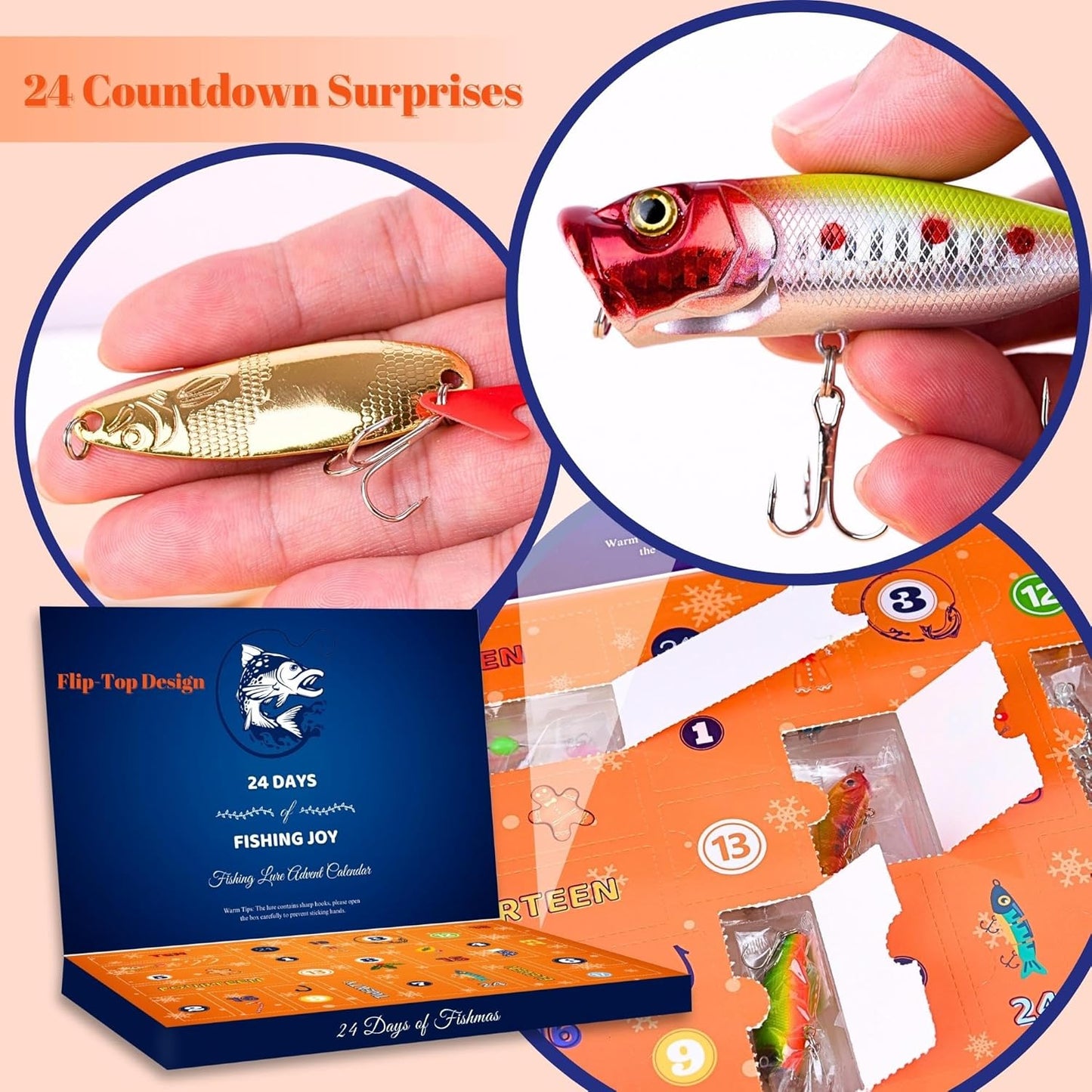 🎣🎄 Christmas Fishing Lures Advent Calendar – Limited Release!