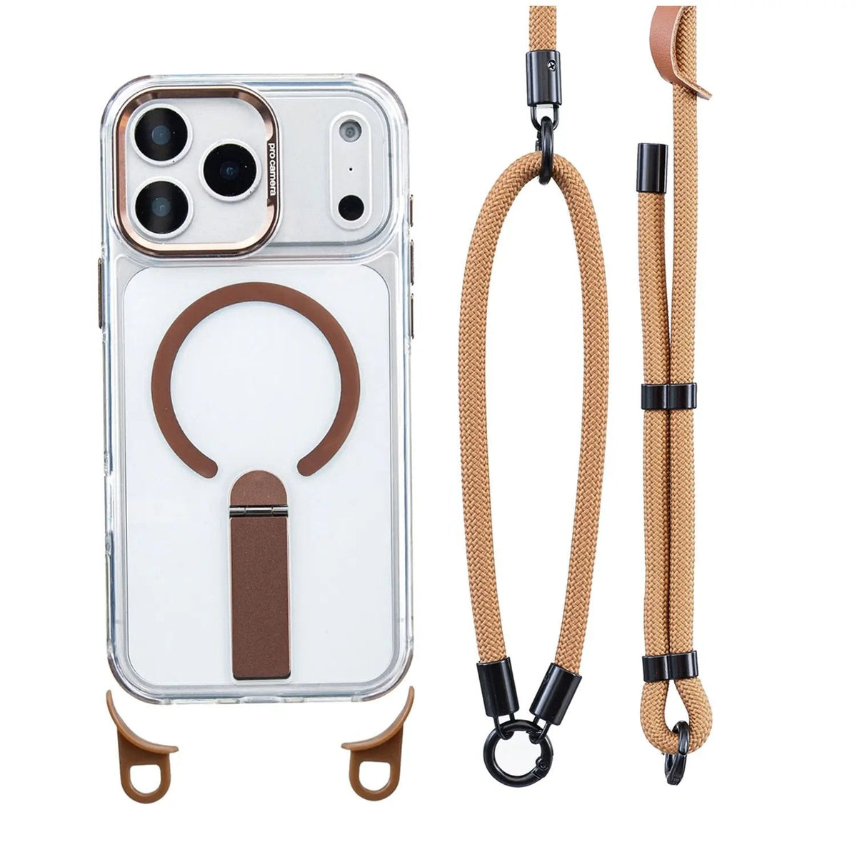Tyiipro™ MagSafe Phone Case with Detachable Crossbody Neck Lanyard Strap
