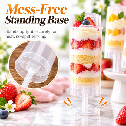 🧁Tyiipro™ Clear Push Pop Containers for Layered Desserts