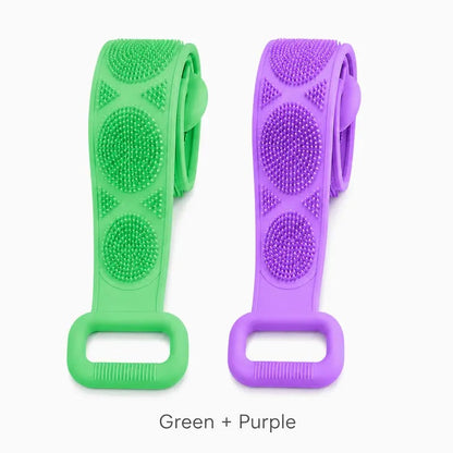 Long Silicone Shower Back Scrubber Strap