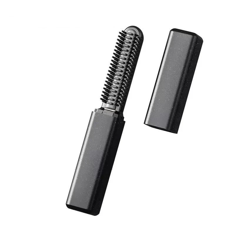 Portable Heated Bang Comb – Cordless Mini Hair Straightening & Styling Brush