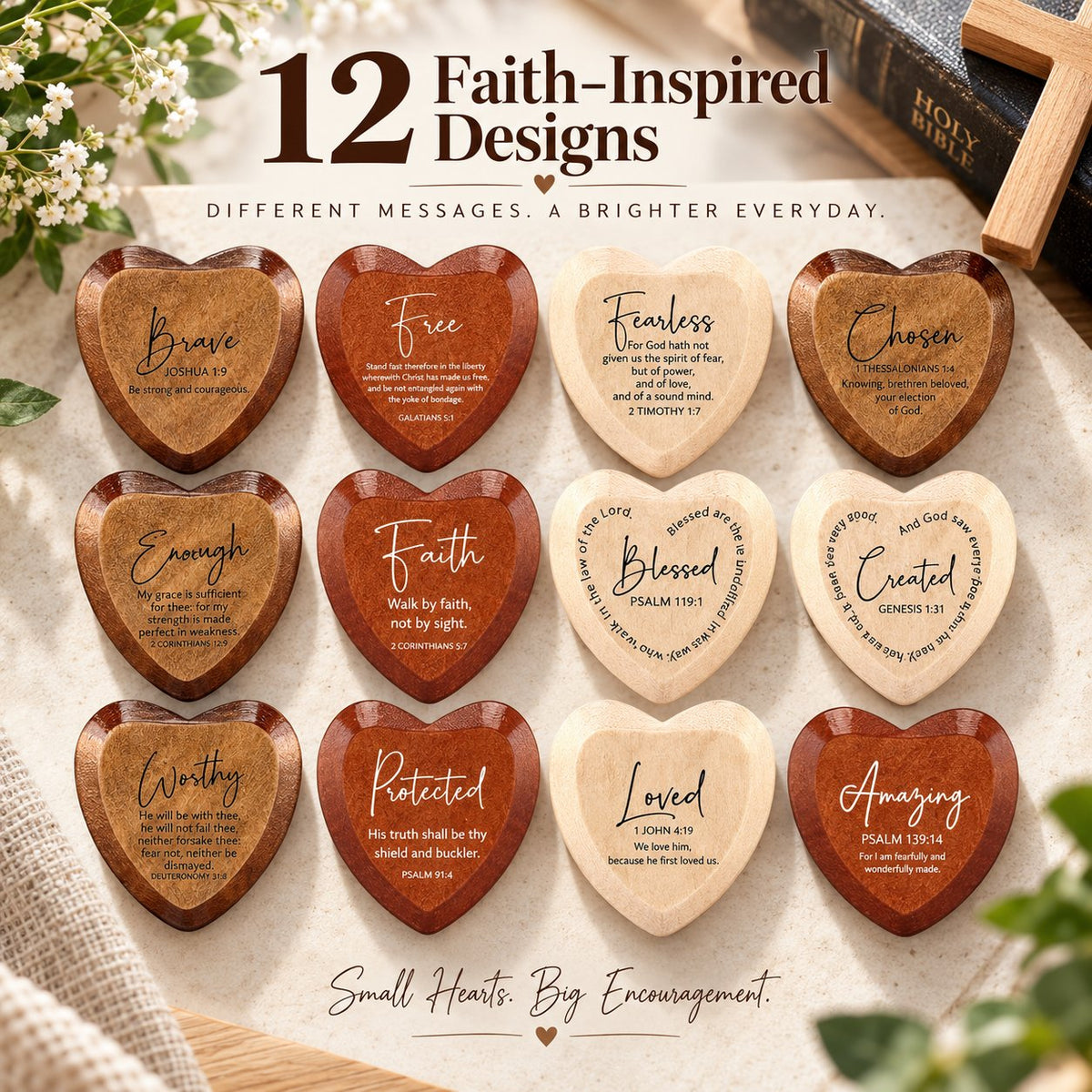✝️ 🎁 Christian Pocket Heart Gift Set(Set of 12)