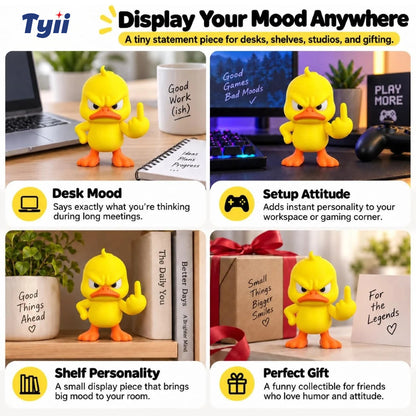 TYII™ Funny Angry Duck Figurine
