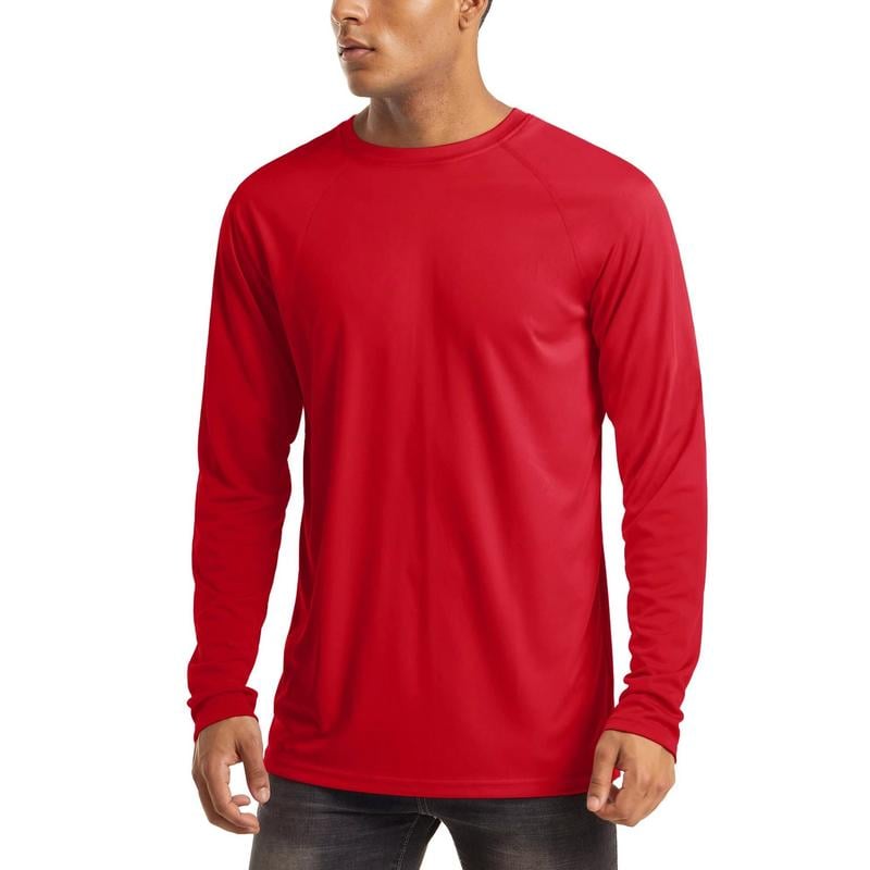 Men’s UPF 50+ Long Sleeve Performance Shirt – Quick Dry, Lightweight & Breathable