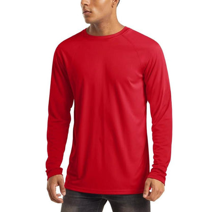 Men’s UPF 50+ Long Sleeve Performance Shirt – Quick Dry, Lightweight & Breathable