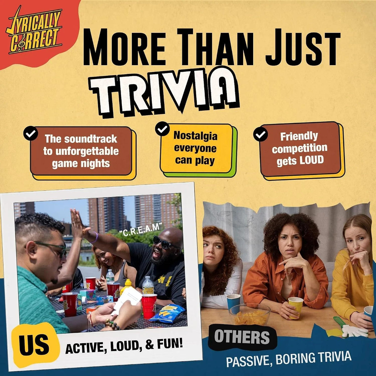 🎤Lyrically Correct: ’90s R&B Expansion Pack – 80 Cards of Old-School Hits & Ultimate Music Trivia
