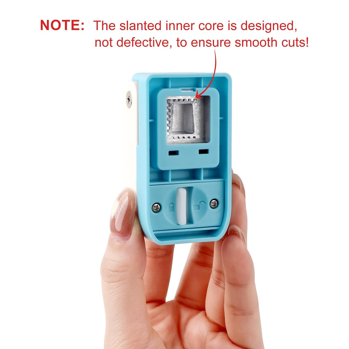 Mini Stamp Paper Punch – Postage Stamp Edge Craft Cutter for Scrapbooking & DIY