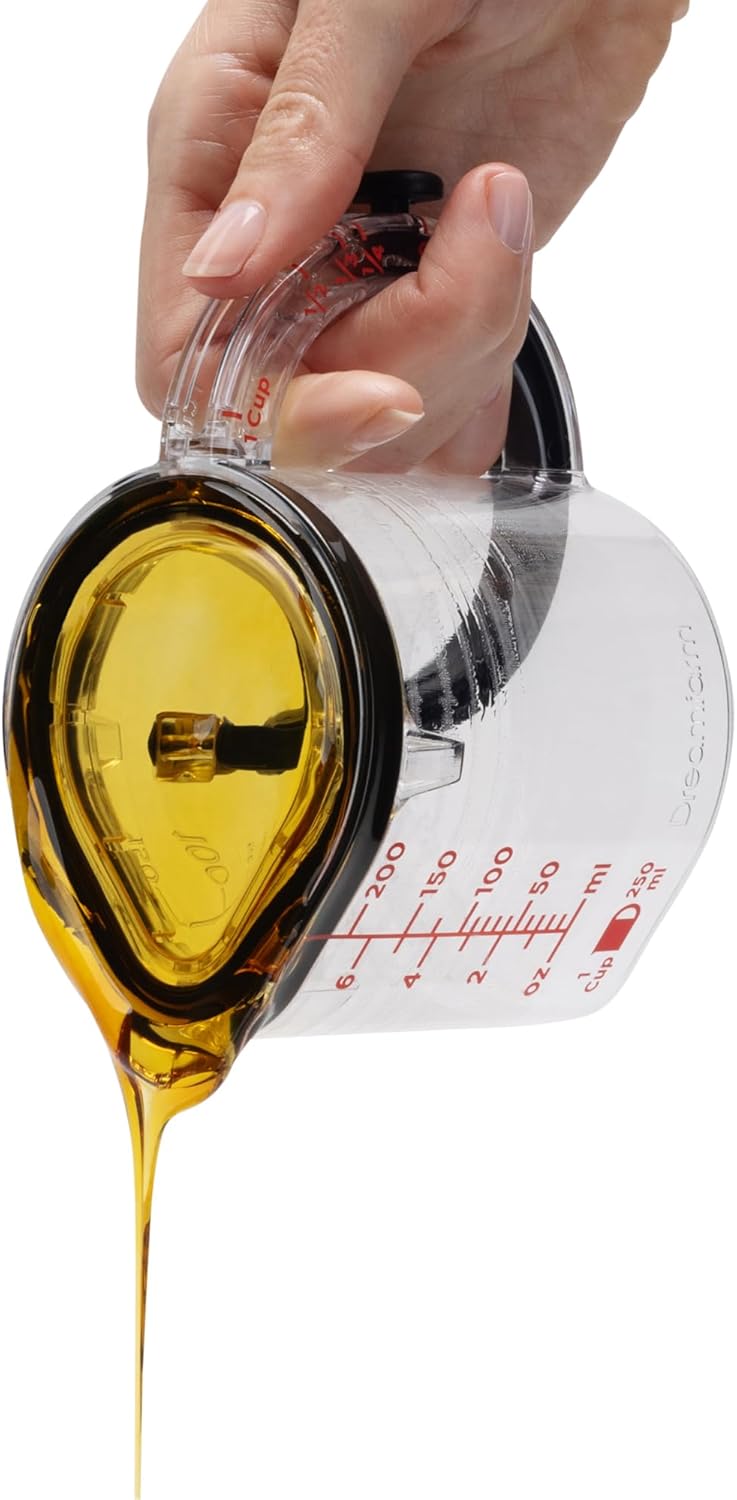 Tyiipro™ Adjustable All-in-One Measuring Cup – 1 Cup, ½ Cup, ⅓ Cup & ¼ Cup