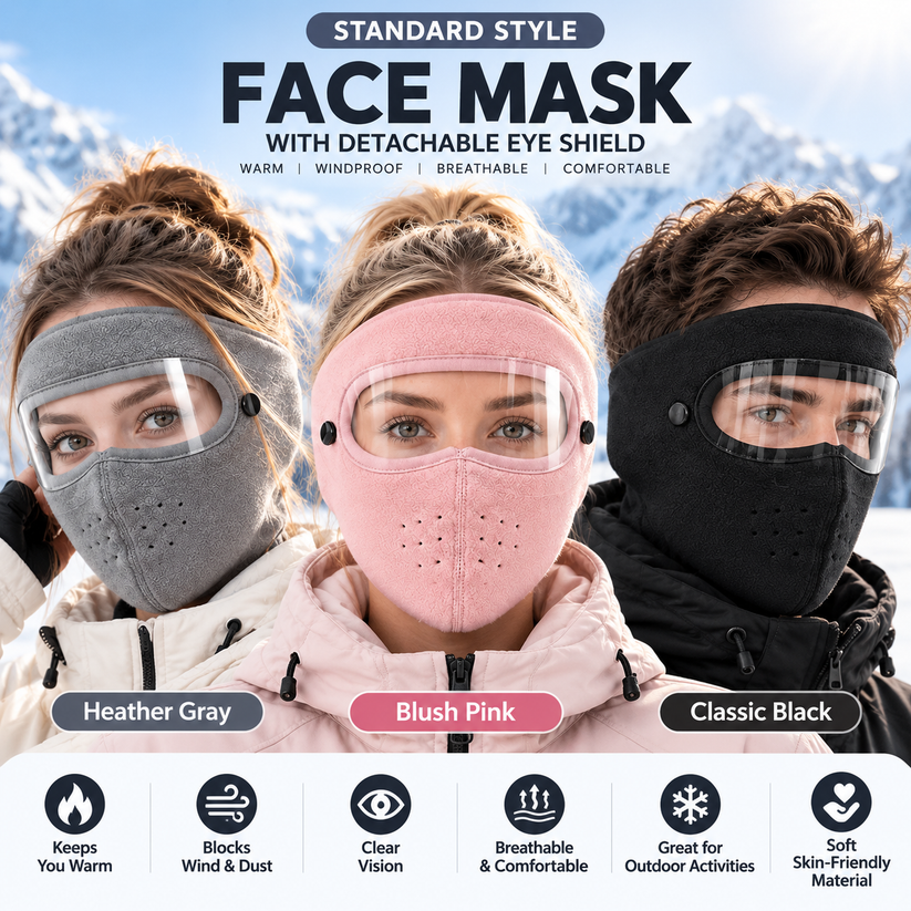 ❄️ Tyiipro™ Warm Breathable Face Cover for Winter Cycling & Trail Adventures