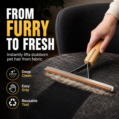 TYIIPRO™ Portable Pet Hair Remover – 3-Layer Reusable Pet Hair Scraper