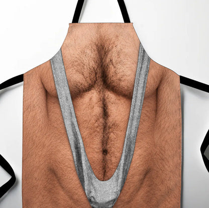 Steal the Show at Every BBQ! 😂 Funny 3D Hairy Chest Apron