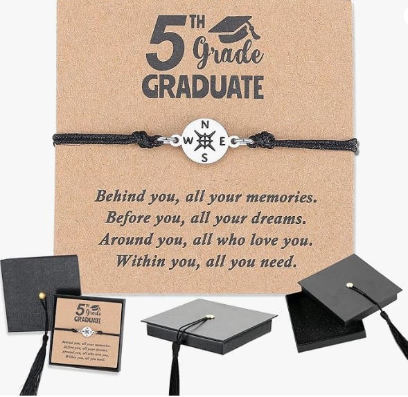 🎓Graduation Compass Bracelet For Class of 2026 – Inspirational Gift for Her/Him