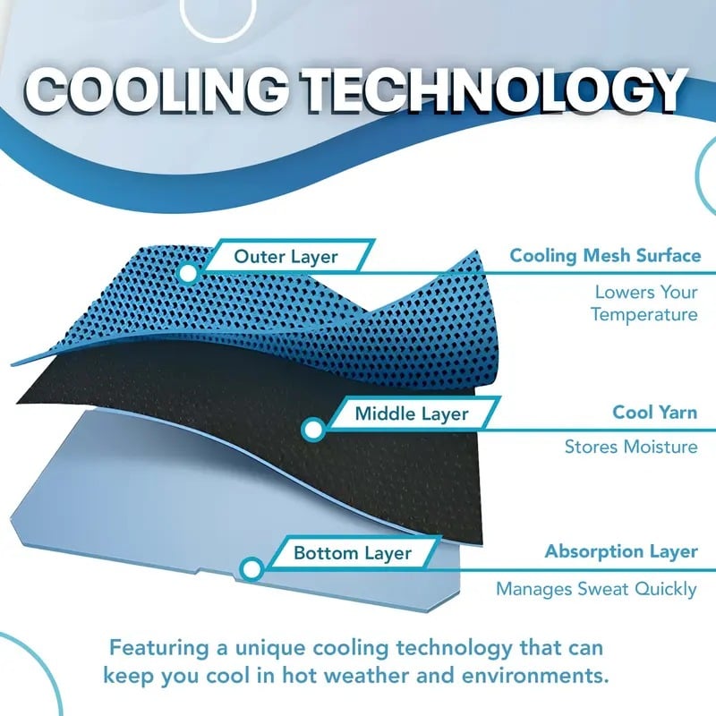 TYIIPRO™ Instant Cooling Towel – Quick Dry Sports Towel for Gym, Travel & Outdoor Activities