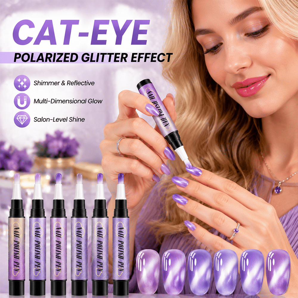 6PCS One-Step Gel Nail Art Pen Set