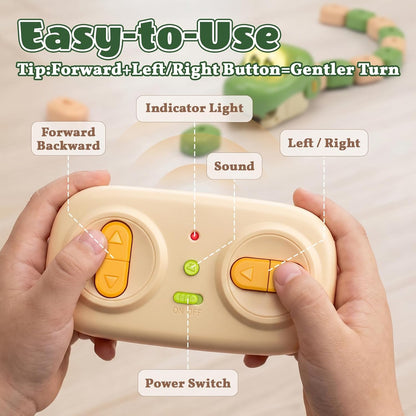 Magnetic RC Snake Game – Remote Control Hungry Snake Toys for Kids
