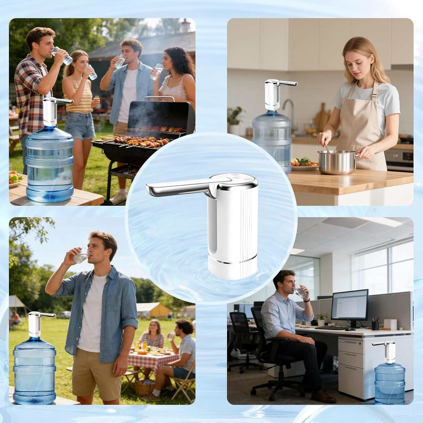 Tyiipro™ Cordless USB-C Water Bottle Pump