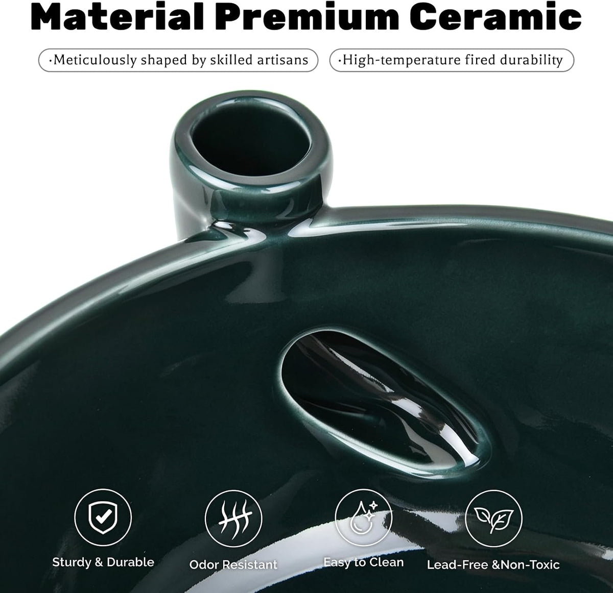 Handmade Ceramic Vortex Berry Washing Bowl – Self-Flowing Fruit Washer & Colander